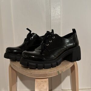 Chunky Heel Platform oxford Shoes